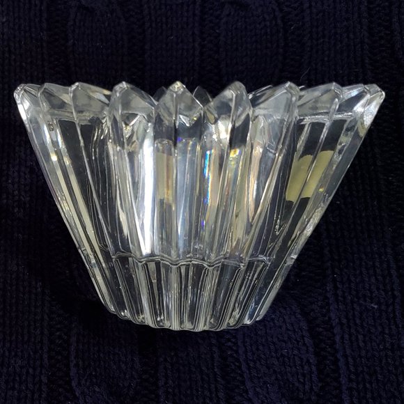Mikasa Crystal Ardsley Cone Candleholder Votive Tealight in Original Box - Picture 1 of 5